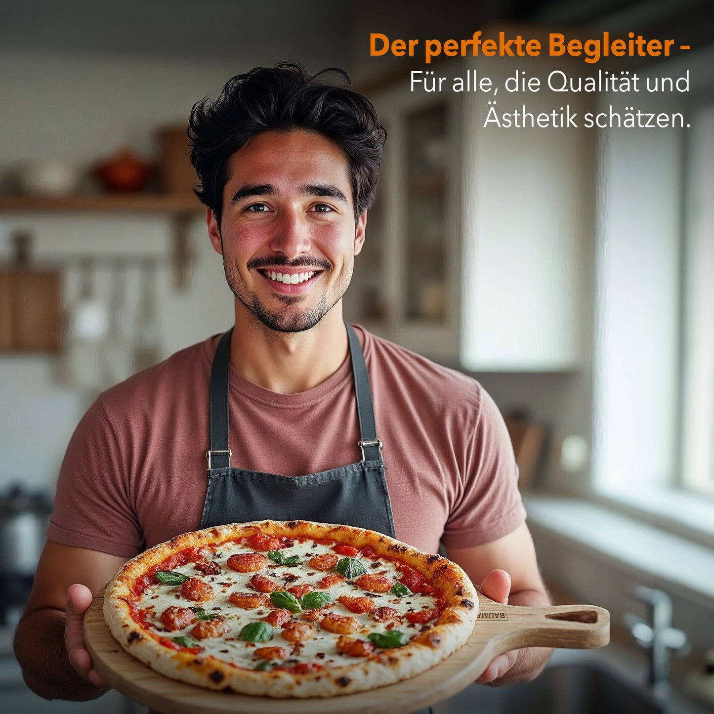 Baumfeld Pizzabrett rund aus Akazienholz – Stil und Funktionalität für deine Küche